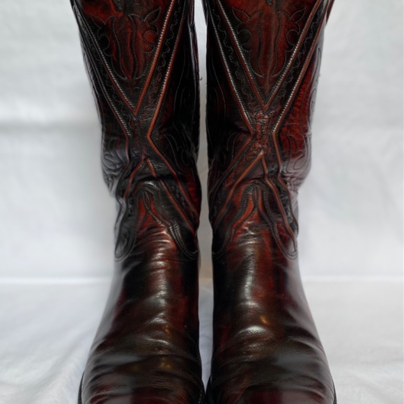 Genuine Lucchese “Knox” Western Boots in Black Cherry, size 10 ½ B Men - Picture 8 of 8